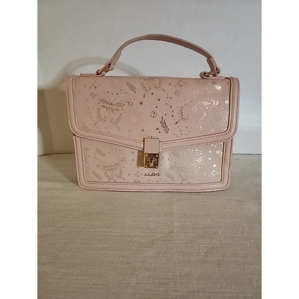 Aldo Purse In Pink With Butterflies